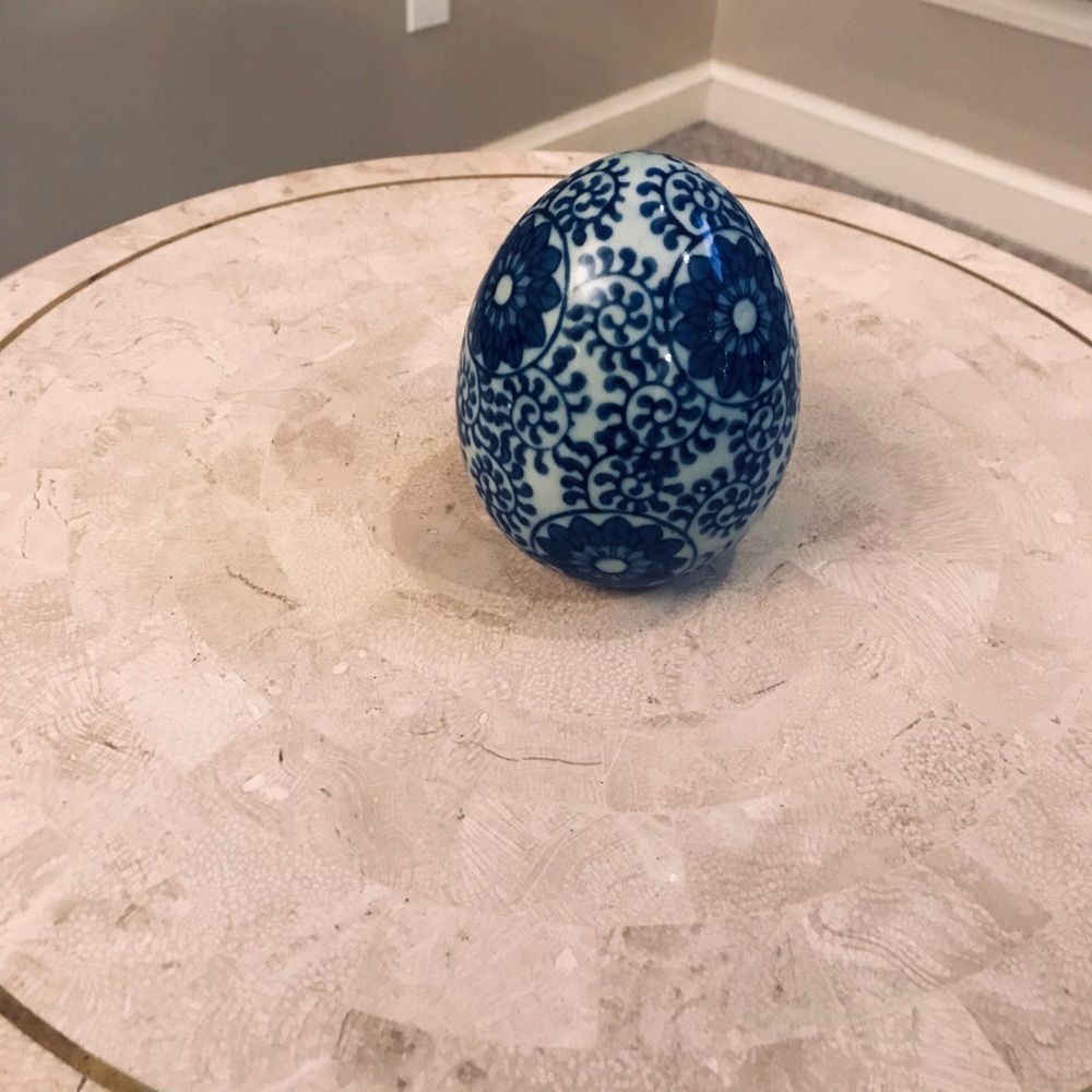 Porcelain Egg Ornament